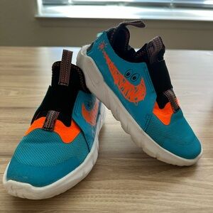 Nike Flex Runner 2 Lil TD 'Blue
Lightning Total Orange' slip on
